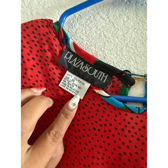 Plaza South Vintage Floral Colorful Dress - Picture 5 of 8